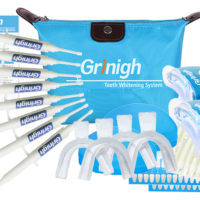 Grin365 Home Teeth Whitening System with LED Accelerator Light - 2 Person Comfort Kit