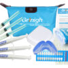 Grin365 incondicionais Expressões Dentes branqueamento sistema - Grande Kit Deluxe com luz LED, Gel remineralização, VE Cotonetes, e Pen Whitening