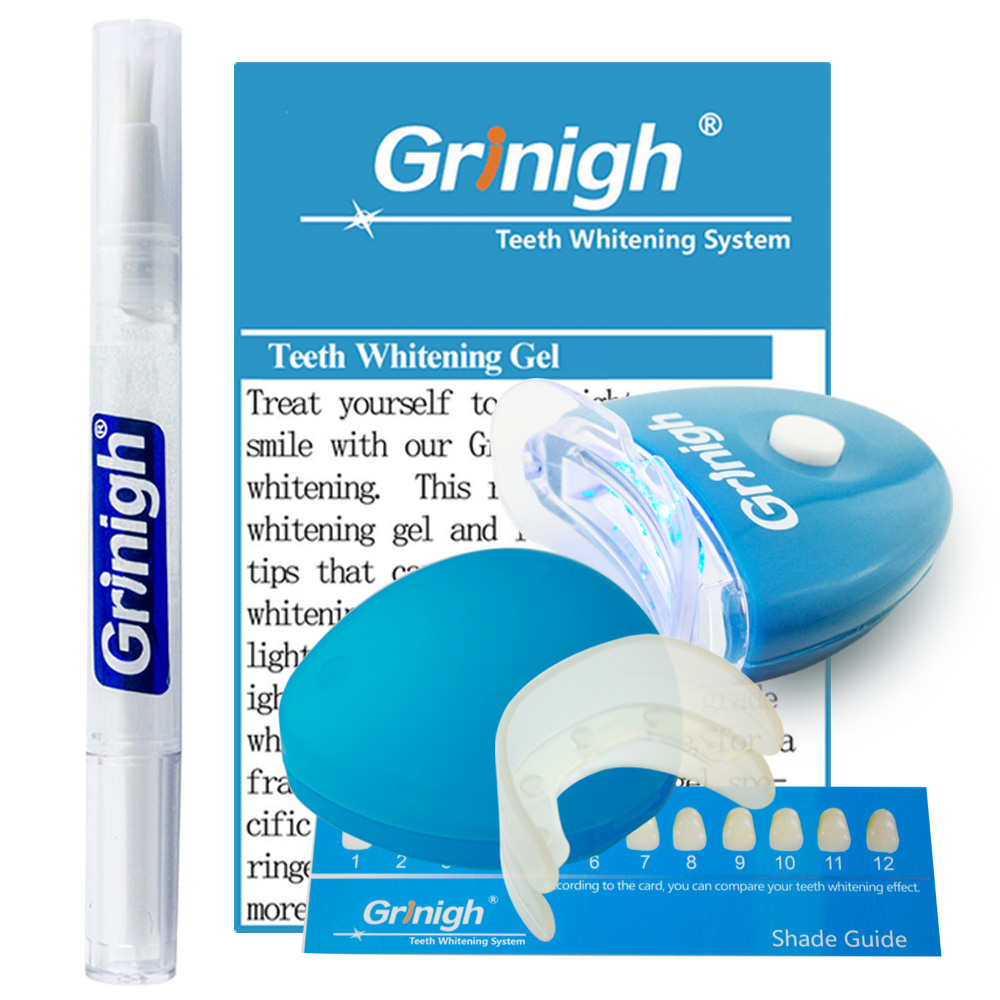 Grin365 precisos White Teeth Whitening Kit aplicador com Boca Bandejas