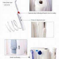 Irrigateur oral dentaire WaterFlosser Plus 11 embouts de jet d'eau et réservoir d'eau de 1000 ml