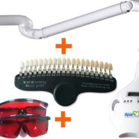 Lâmpada de branqueamento de dentes LED Sistemas de branqueamento dentário a laser construídos em modelo com 20 Guia de cores de sombra