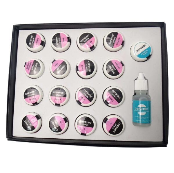 CERATEC Pro Dental Lab Coloração Universal & Kit Glaze para Restaurações de Zircônia e Porcelana